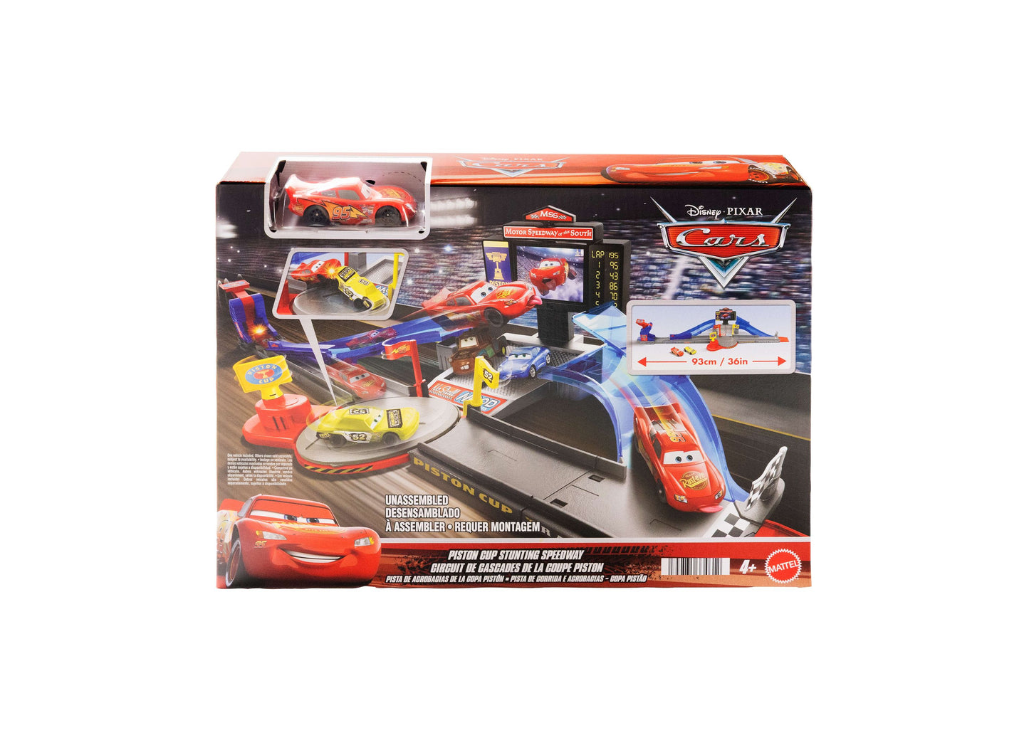 Disney Pixar Cars Stunting Speedway Playset with Piston Cup