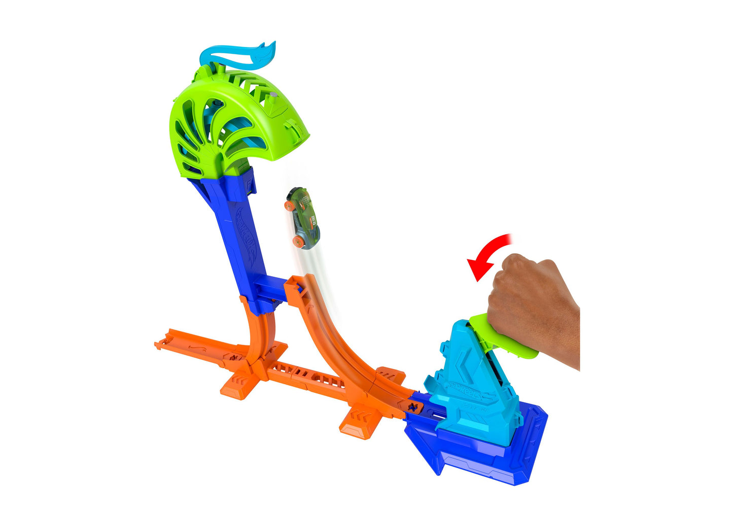 Hot Wheels Stunt Tracks Power Launch Champion Track Set