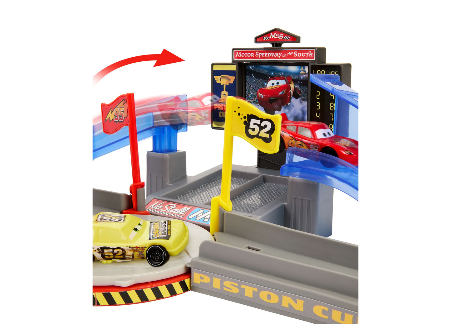 Disney Pixar Cars Stunting Speedway Playset with Piston Cup