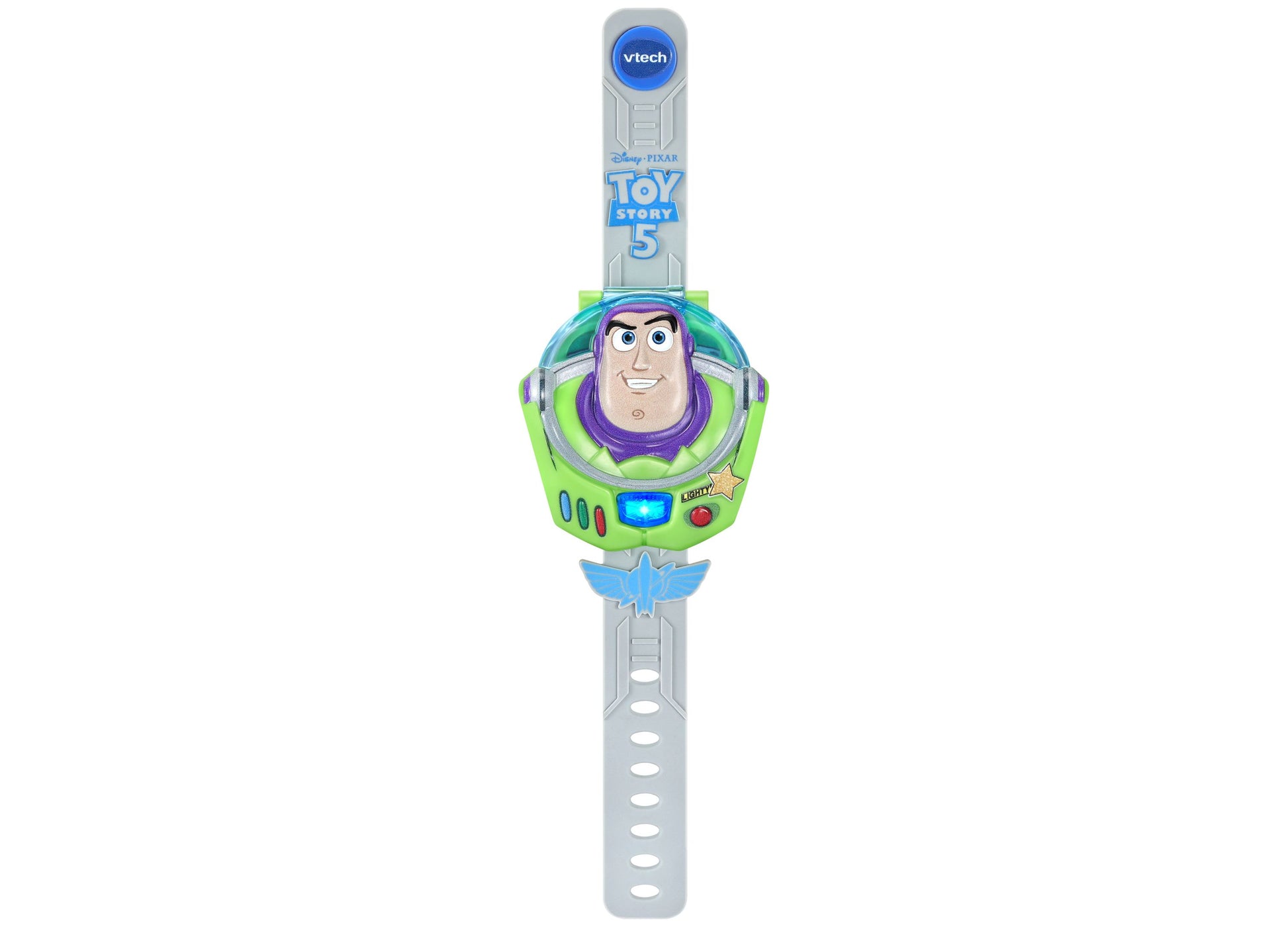VTech Toy Story 5 Buzz Lightyear Learning Watch with green and purple design