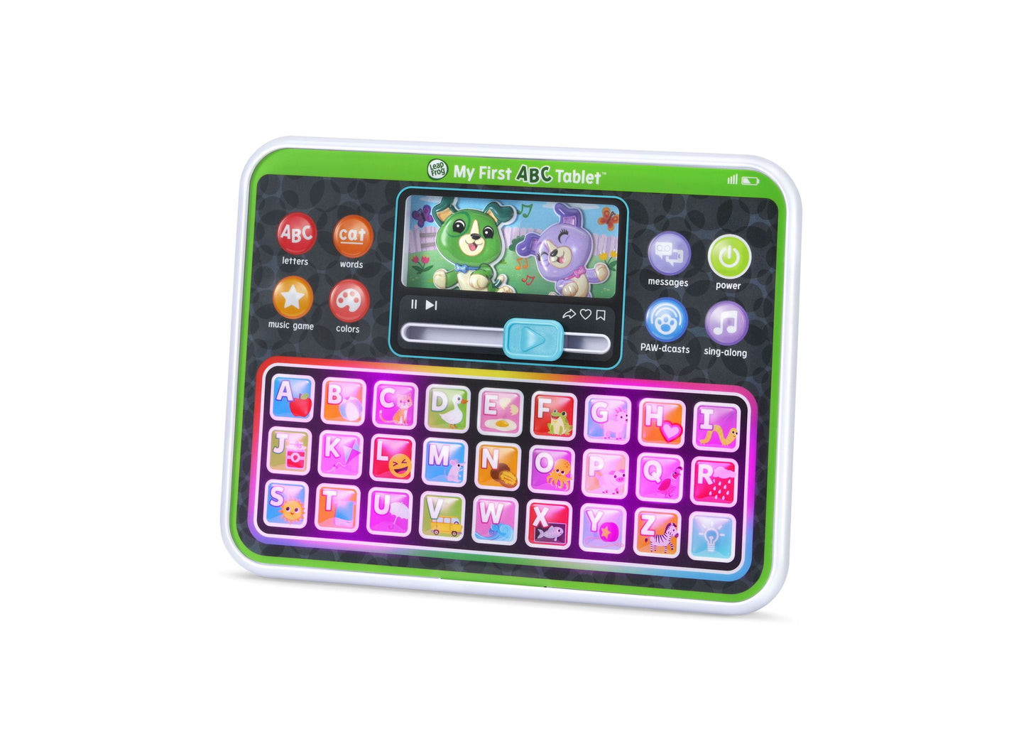 LeapFrog My First ABC Tablet with colorful letter buttons and interactive screen