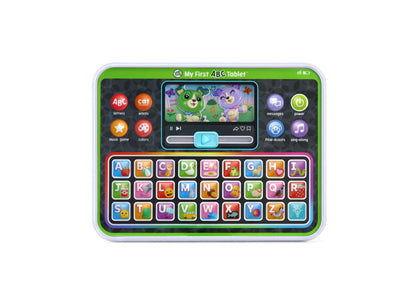 LeapFrog My First ABC Tablet green learning device with alphabet letters and interactive screen