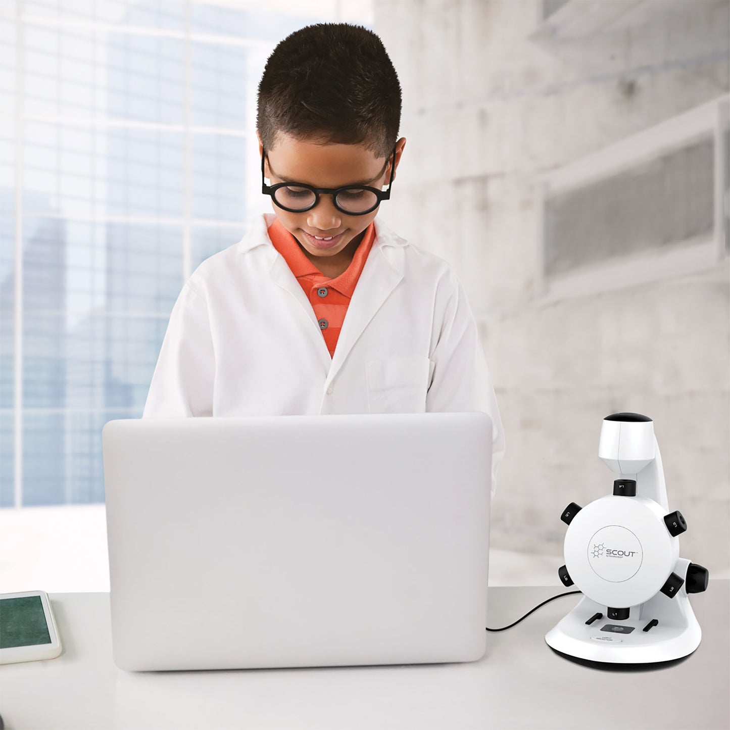HamiltonBuhl Scout Digital Microscope - STEM Educational Kit with Six Lenses