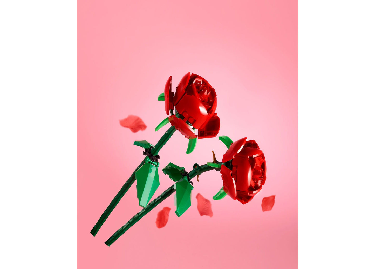 LEGO Roses Botanical Collection 40460 red and green buildable flower set with petals