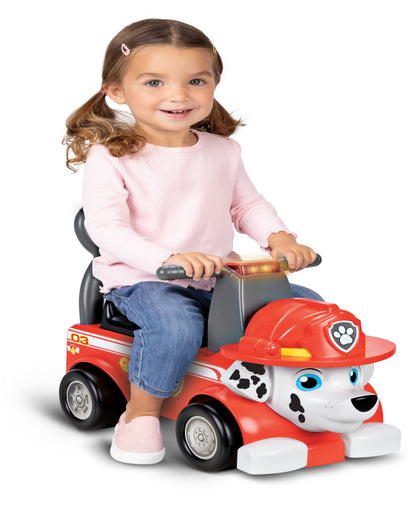 Paw Patrol Marshall red foot-to-floor ride-on toy with sounds and steering wheel