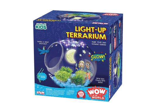Light-Up Terrarium by Thames & Kosmos - glowing garden kit with LED lights and plants