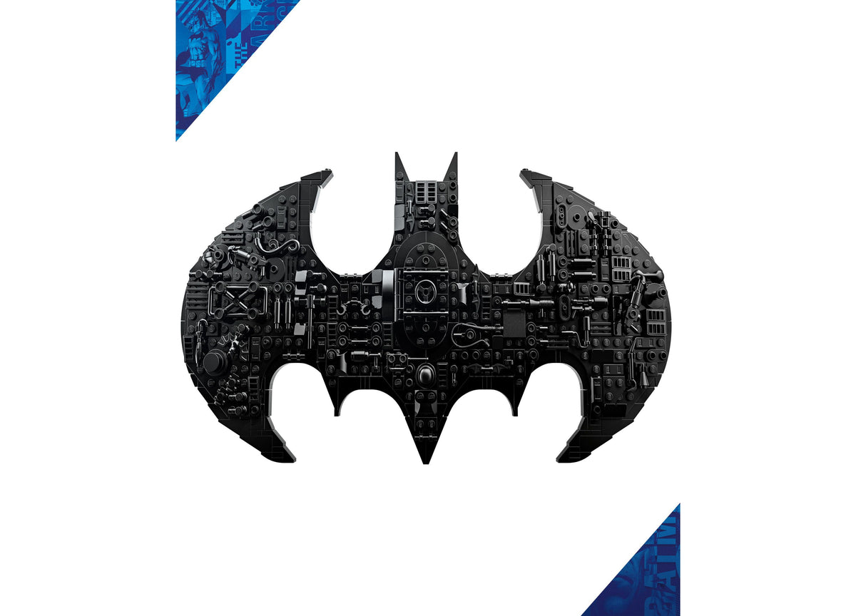 LEGO Super Heroes DC Batman Logo Building Set 76330 black bat symbol