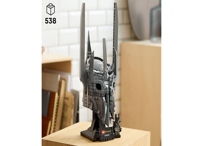 LEGO Icons Sauron's Helmet Display Model Kit 11373 - 538 pieces dark gray collectible