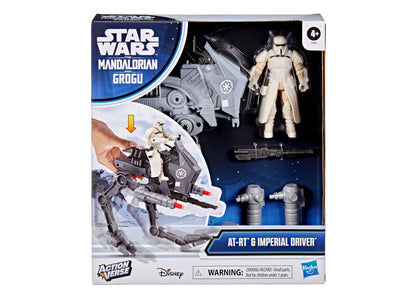 Star Wars AT-RT & Imperial Driver action figure set with vehicle and accessories