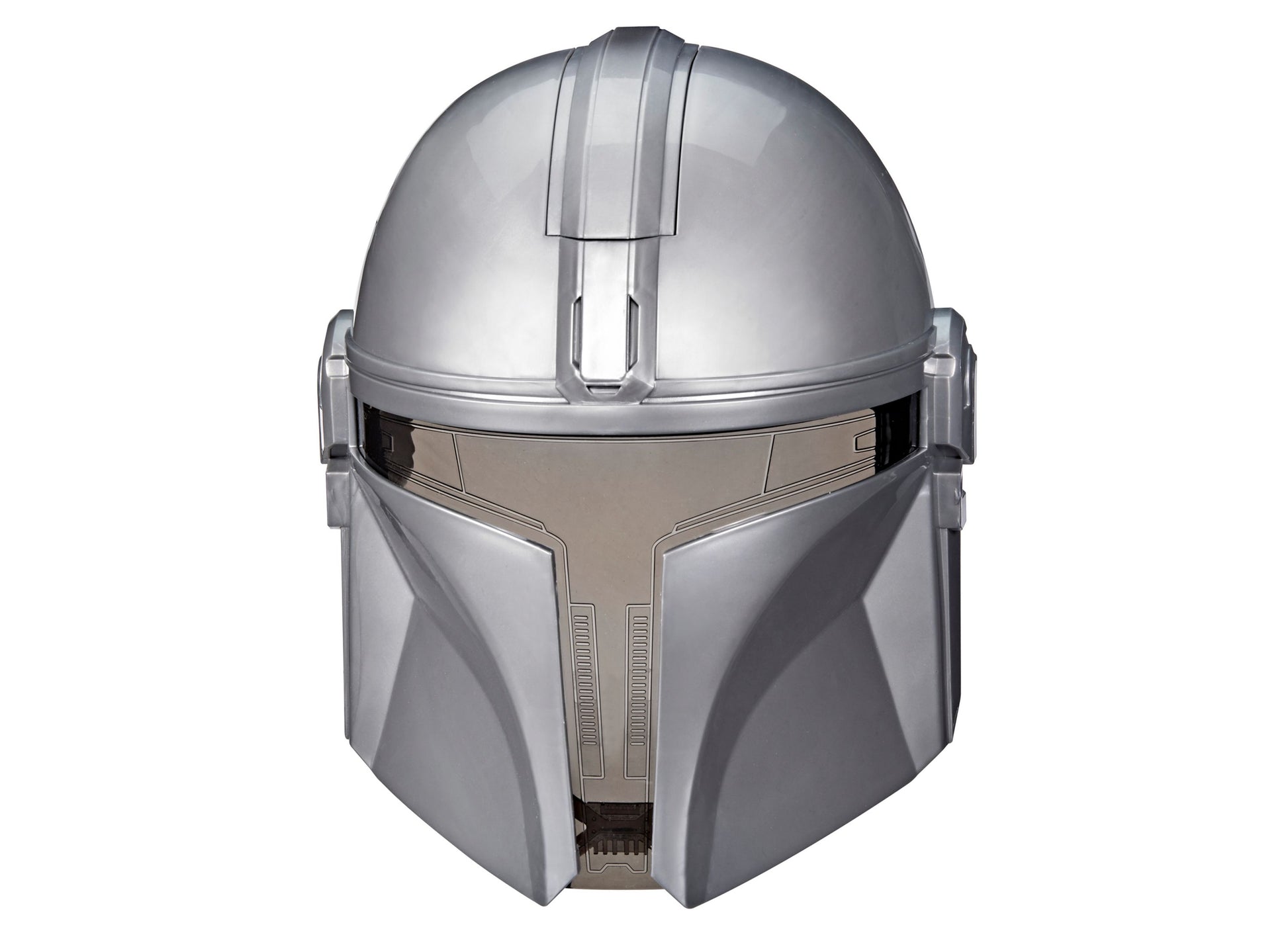 Star Wars The Mandalorian Electronic Mask silver helmet with visor