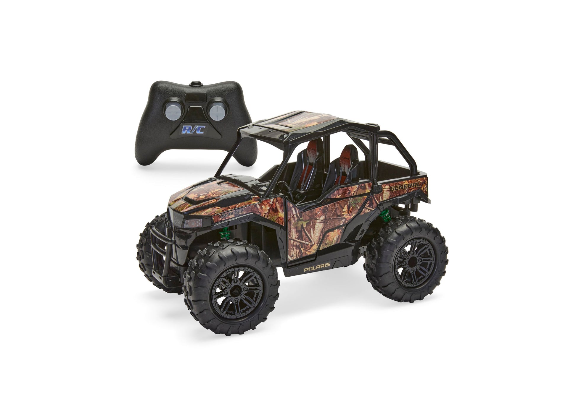 Sharper Image Polaris General 1:14 RC vehicle with camouflage design and remote control