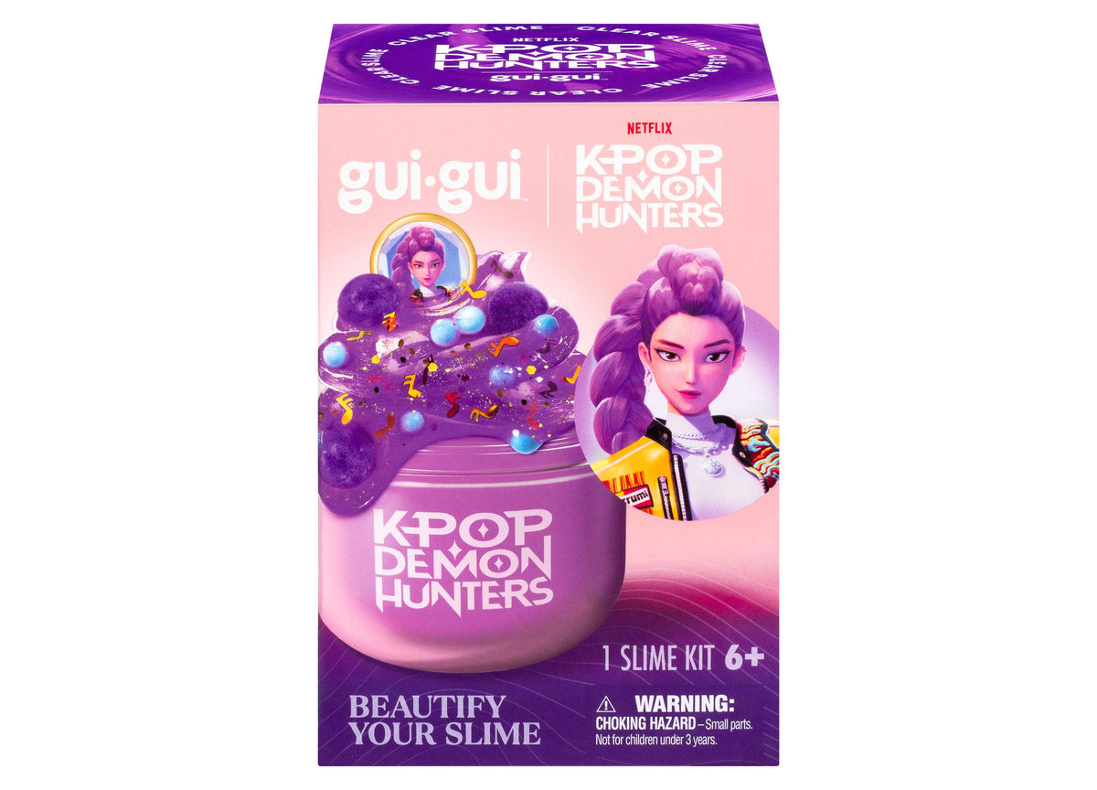 Gui Gui K-Pop Demon Hunters Slime Single Pack with purple container and character artwork