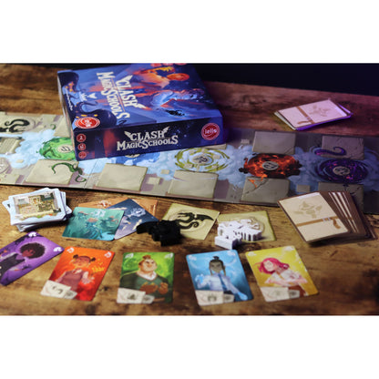 IELLO: Clash of Magic Schools - Set Collection Fantasy Card Game, Ages 12+, 2 Players