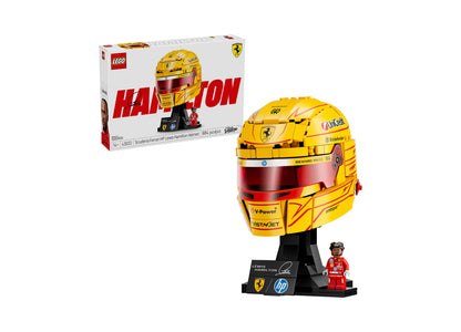 LEGO Scuderia Ferrari HP Lewis Hamilton Helmet Building Set with yellow helmet model