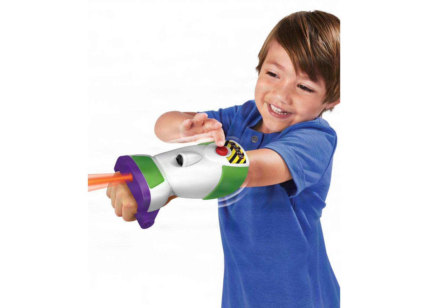 Buzz Lightyear Space Ranger Laser Gauntlet toy with purple, green and white colors