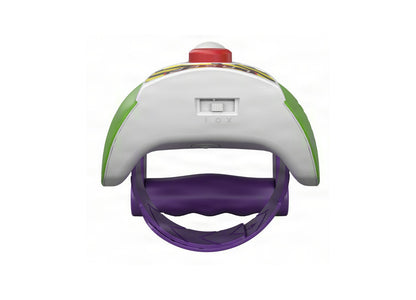 Buzz Lightyear Space Ranger Laser Gauntlet with purple wrist band and red button