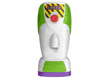 Buzz Lightyear Space Ranger Laser Gauntlet toy with green, white, and purple design