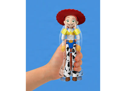 Toy Story Critter Talk Jessie 12 inch action figure with red hat and cow-print outfit