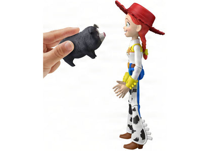 Toy Story 5 Critter Talk Jessie 12" Action Figure with black pig toy