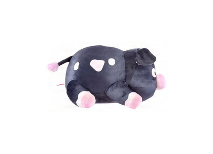 Disney Pixar Toy Story 5 Blaze's Pet Pig plush toy with dark gray body, pink accents, and white facial features