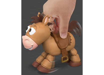 Disney Pixar Toy Story Bullseye interactive posing horse figure with brown coat and saddle