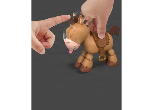 Disney Pixar Toy Story Bullseye interactive posing horse figure in tan and brown