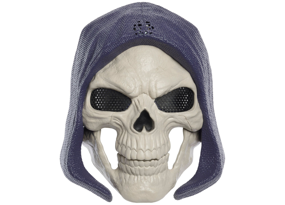 Skeletor Mask with purple hood, lights and sounds, Masters of the Universe costume