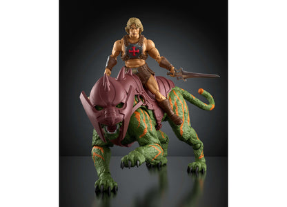 Masters of the Universe Chronicles Battle Cat 6.5 inch heroic tiger figure with warrior rider