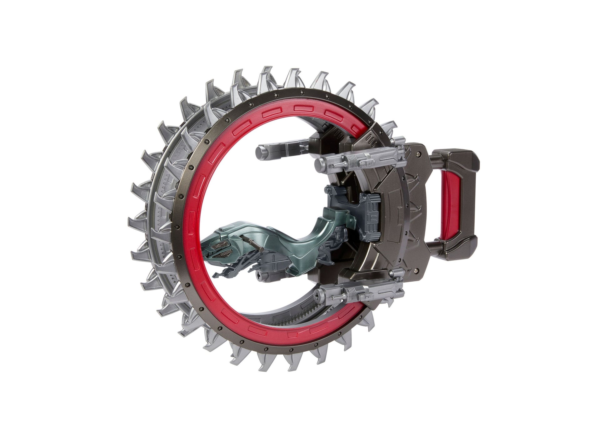 Masters of the Universe Movie Roton Vehicle with rotating red and silver blades and dual blasters
