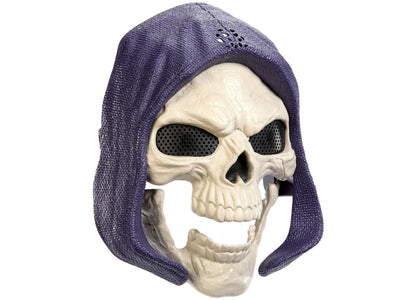 Skeletor Mask with purple hood, lights and sounds for Masters of the Universe costume roleplay