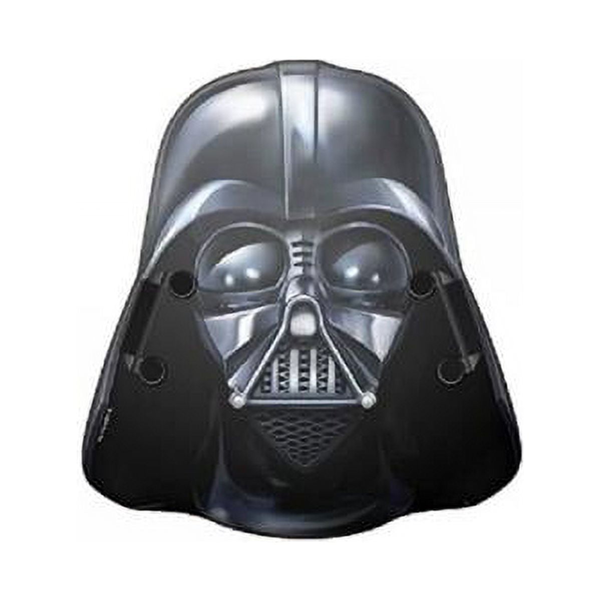 Darth Vader helmet collectible figure, black and metallic gray with distinctive mask design on plain background
