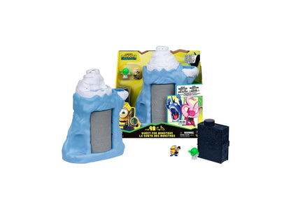 Despicable Me Minions Monster Reveal 3 Pack with blue ice cave playset and minion figures