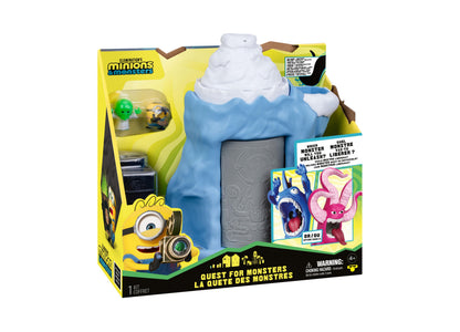 Despicable Me Minions & Monsters Quest for Monsters playset with blue ice cave and monster reveal figures