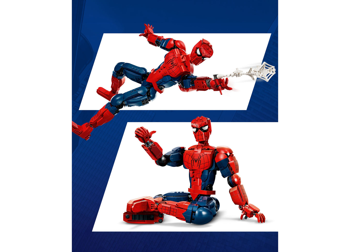 LEGO Marvel Spider-Man Hero Figure Building Toy 76346 with red and blue articulated minifigure and accessories
