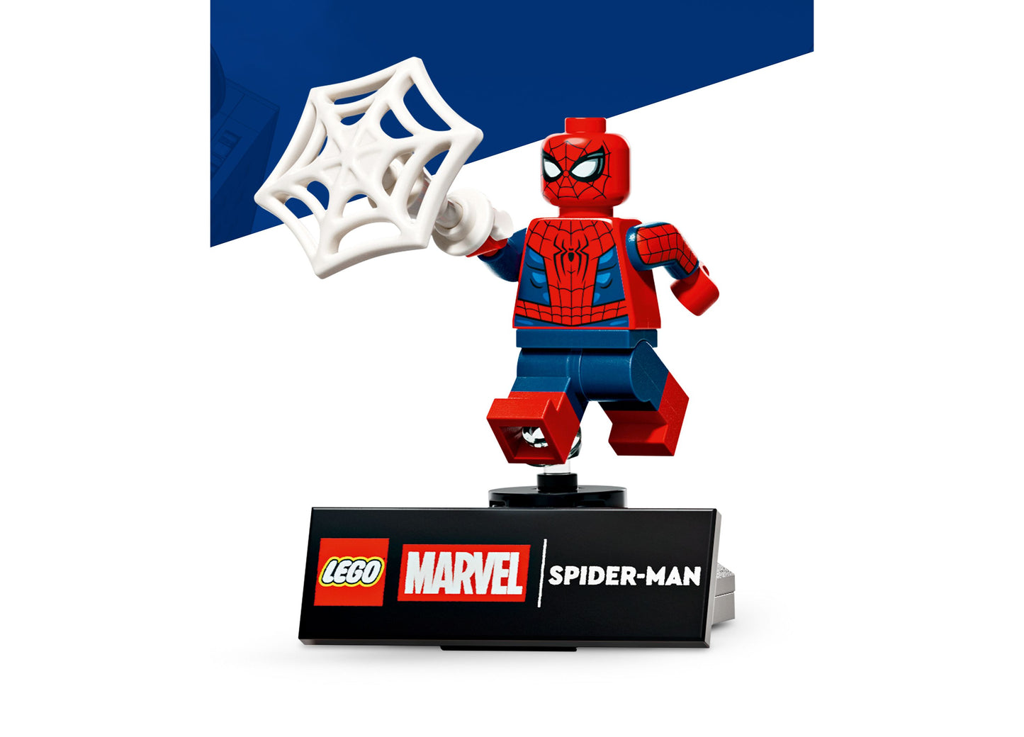 LEGO Marvel Spider-Man Hero Figure Building Toy 76346 with red and blue minifigure and white web accessory