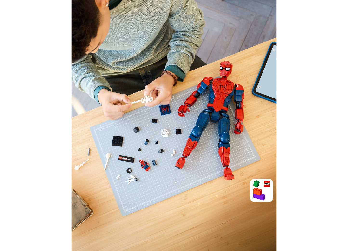 LEGO Marvel Spider-Man Hero Figure 76346 red and blue buildable toy with articulated joints