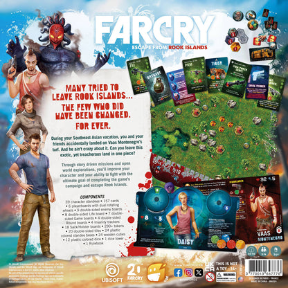 Funforge: Far Cry: Escape From Rook Islands - Cooperative Combat Strategy Board Game, Ages 14+, 1-4 Players