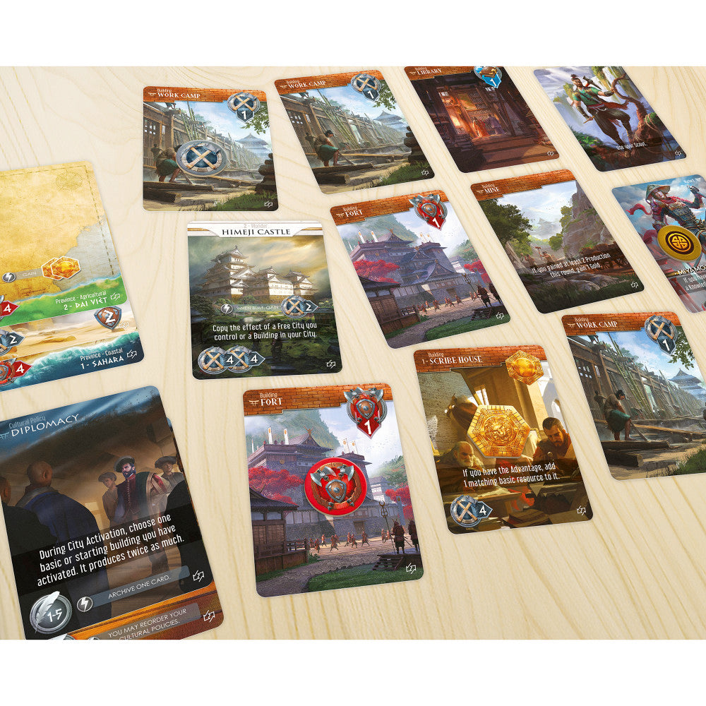 Funforge: Monumental Duel - Trade - Civilization Deck-Building Board Game, Ages 10+, 2 Players