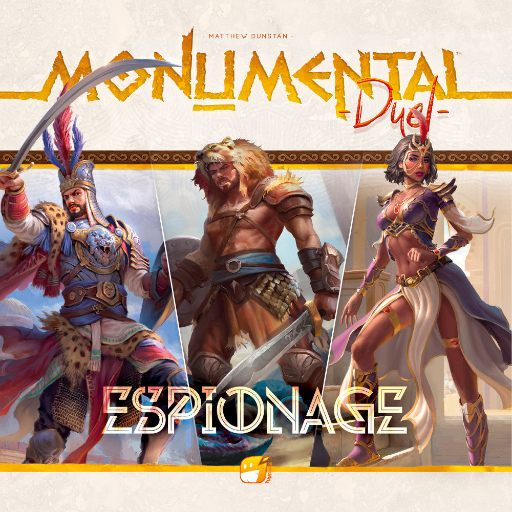 Funforge: Monumental Duel - Espionage - Civilization Deck-Building Board Game, Ages 10+, 2 Players
