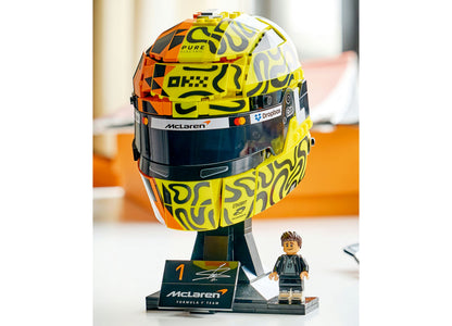 LEGO McLaren F1 Lando Norris Helmet 43023 yellow orange building set with minifigure