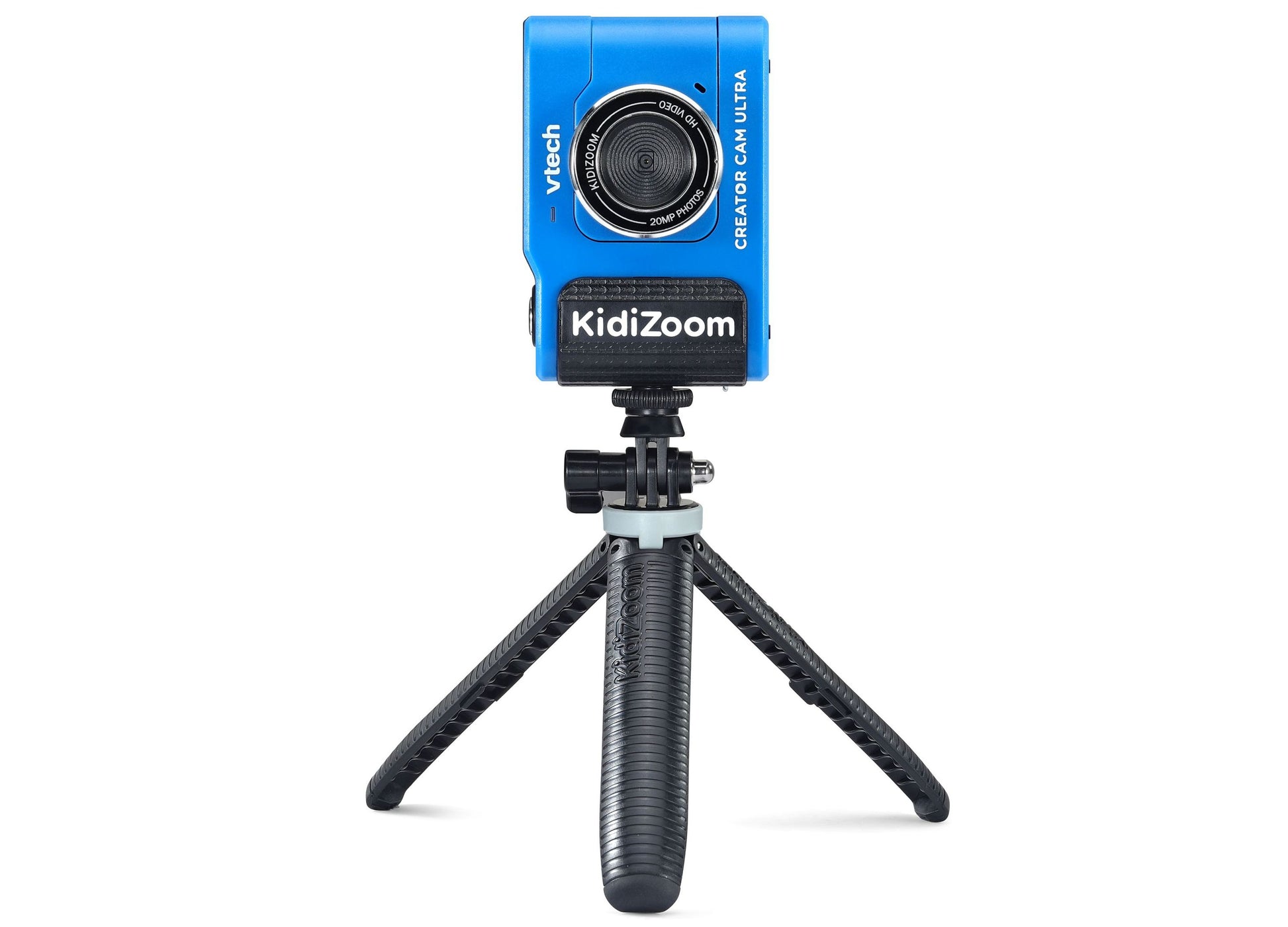 VTech KidiZoom Creator Cam Ultra blue digital camera with tripod stand