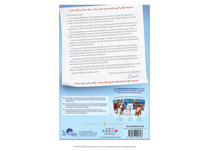 Elf on the Shelf Scout Elf Boy figure with storybook set in blue packaging with decorative holiday border