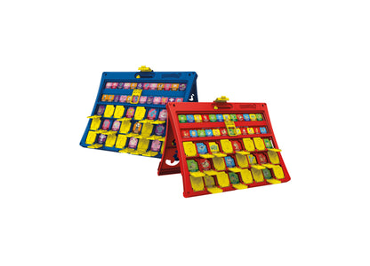 Hasbro Gaming Guess Who Pokémon Edition board game with blue and red fold-up cases displaying Pokémon characters