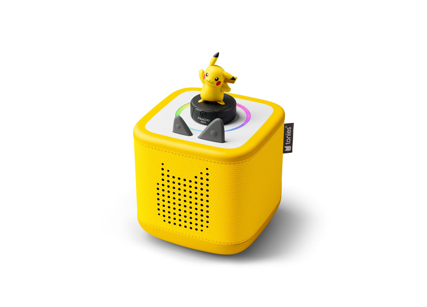 Yellow Tonies Toniebox 2 with Pikachu figurine, screen-free interactive speaker for kids