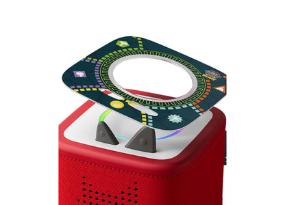 Tonies Tonieplay PAW Patrol Roll and Move Board Game with red speaker base and dark game board