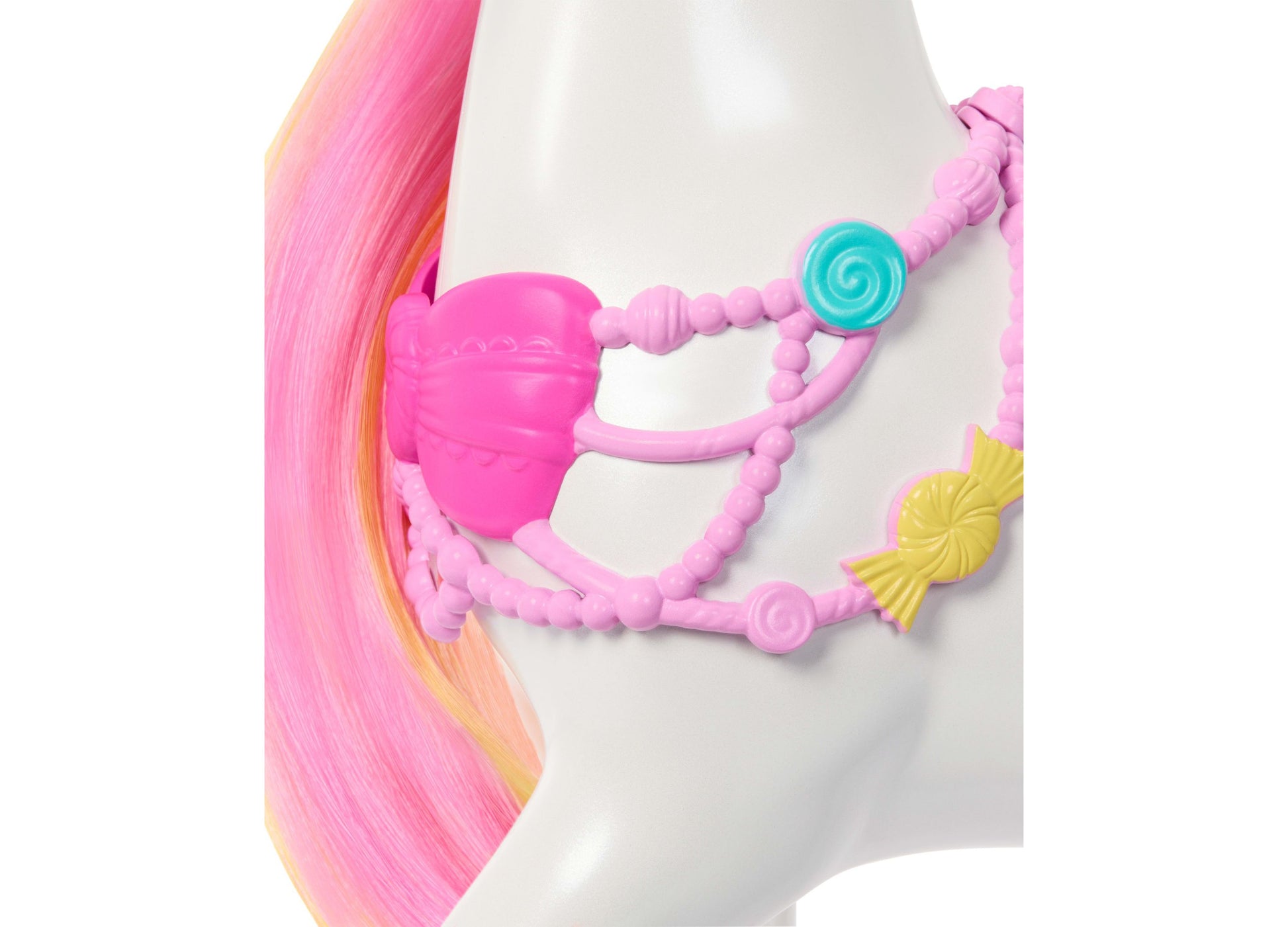 Barbie Nutcracker Horse with pink scented mane and colorful beaded accessories playset