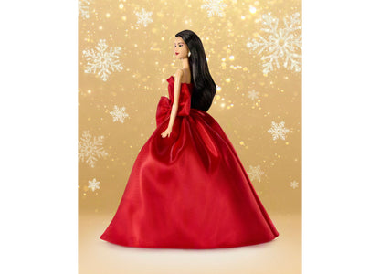 Barbie Signature 2026 Holiday Collectible Fashion Doll in red gown with bow detail