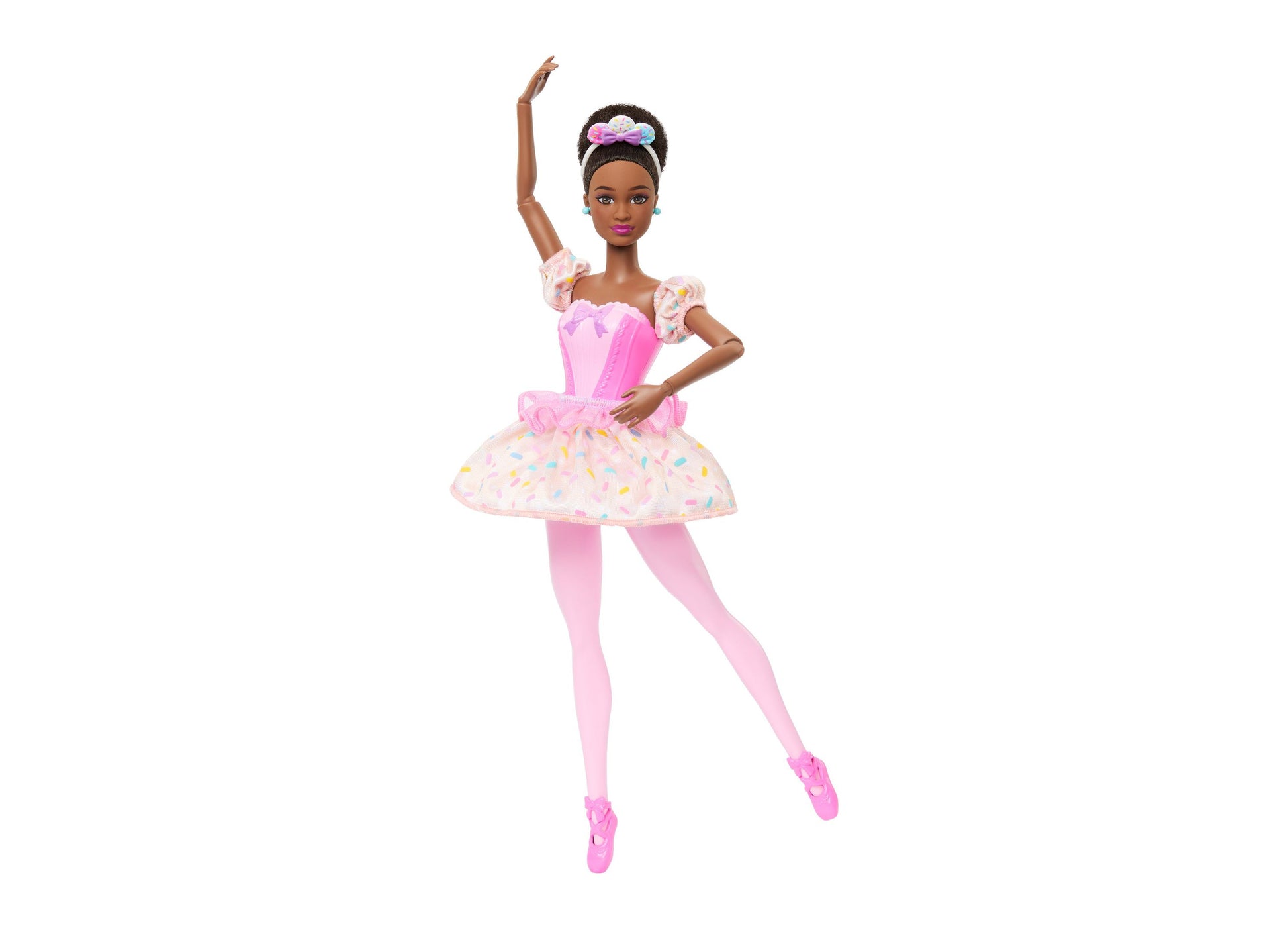 Barbie Land of Sweets Ballerina Doll in pink tutu with articulated ankles