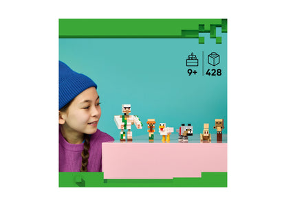 LEGO Minecraft Chicken Jockey Desert Attack 21592 building set with 428 pieces for ages 9+