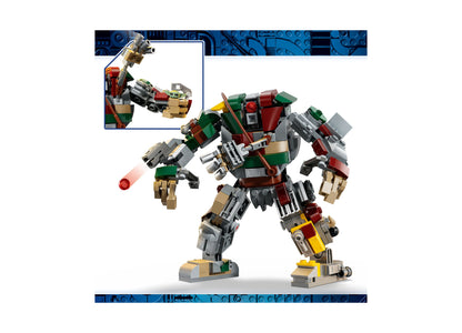 LEGO Star Wars 75451 Hutt Palace Sentry Droid with red, green, and tan buildable robot figure